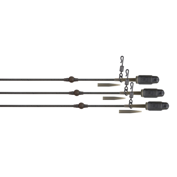 Fox Edges Tuff Tungsten Tubing Heli-Clip Rigs 3pcs in the group Hooks & Terminal Tackle / Leaders & Leader Materials / Leader Materials / Leadcore at Sportfiskeprylar.se (CRT005)