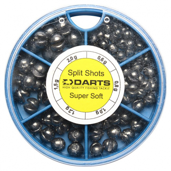 Darts Split Shot Dispenser 6-fack in the group Hooks & Terminal Tackle / Sinkers & Weights / Lead & Split Shots at Sportfiskeprylar.se (D102-206r)