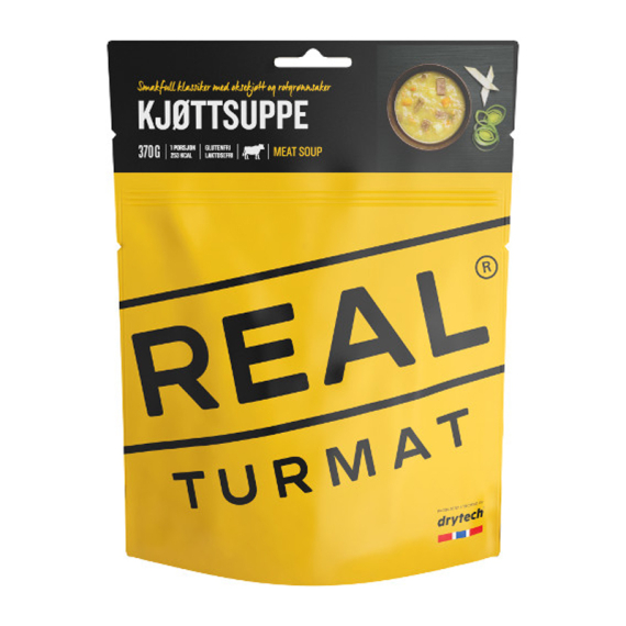 Real Turmat Beef Soup in the group Outdoor / Camp Food / Freeze Dried Food at Sportfiskeprylar.se (DT6080)