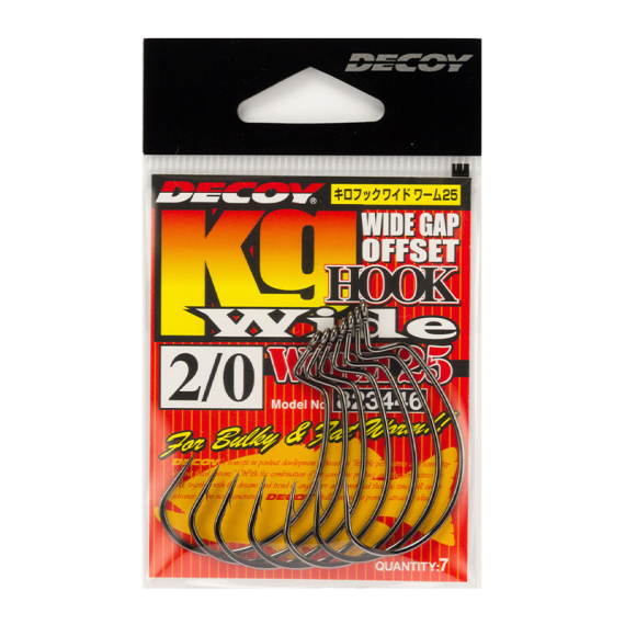 Decoy Worm 25kg Hook Wide (7pcs) in the group Hooks & Terminal Tackle / Hooks / Offset Hooks at Sportfiskeprylar.se (DW25W20r)