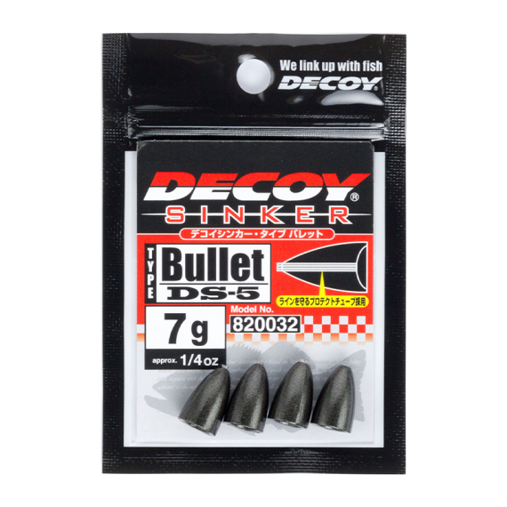 Decoy DS-5 Sinker Type Bullet in the group Hooks & Terminal Tackle / Sinkers & Weights / Bullet Weights at Sportfiskeprylar.se (DY-DS6TBr)