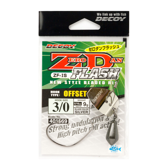 Decoy ZF-1S ZERO-DAN Flash Offset in the group Hooks & Terminal Tackle / Hooks / Offset Hooks at Sportfiskeprylar.se (DZF1S107r)