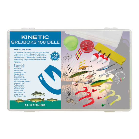 Kinetic Grejbox 108 Pcs in the group Lures / Lure Kits / Lure Kits Perch at Sportfiskeprylar.se (E221-055-275)