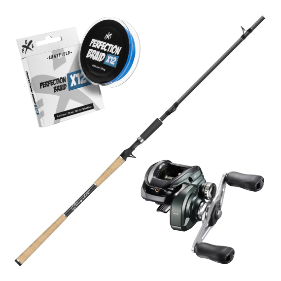 Eastfield Slingshot V2 Casting Combo 7\'9\'\' 40-110g V2 in the group Combos / Casting Combos / Baitcaster Combo Pike at Sportfiskeprylar.se (EFLSLINGSHOTCOMBO)