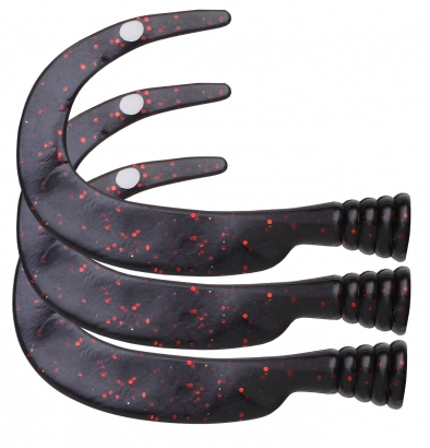 Sparetail McTail - 3pack in the group Lures / Softbaits / Extra Tails & Curlys at Sportfiskeprylar.se (ExtratailMcTail-Brownr)