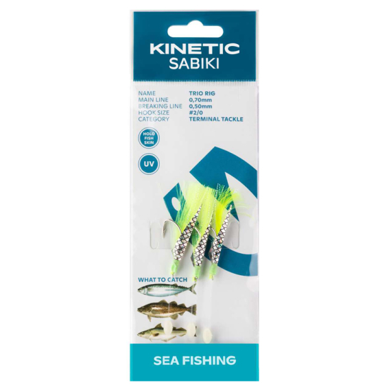 Kinetic Sabiki Trio in the group Lures / Sea Fishing Lures / Flasher Rigs & Sea Fishing Rigs at Sportfiskeprylar.se (F111-240-043r)