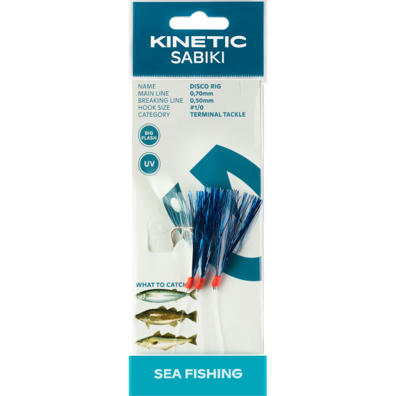 Kinetic Sabiki Advanced 360#1/0 – Terminale Per Pesce Piatto Con Ganci Affilati, Per Surf E Barca