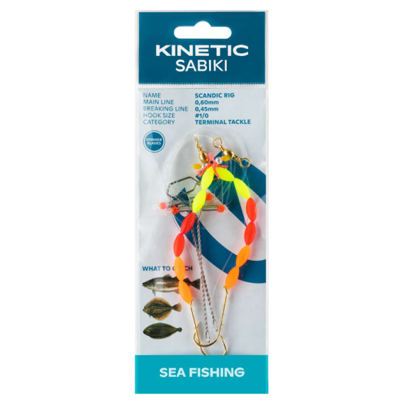 Kinetic Sabiki Scandic #1/0 in the group Lures / Sea Fishing Lures / Flasher Rigs & Sea Fishing Rigs at Sportfiskeprylar.se (F172-258-039r)