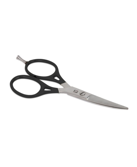 Loon Ergo Prime Curved Shears w/ Precision Peg - Black in the group Tools & Accessories / Pliers & Scissors / Line Cutters & Scissors at Sportfiskeprylar.se (F1958)