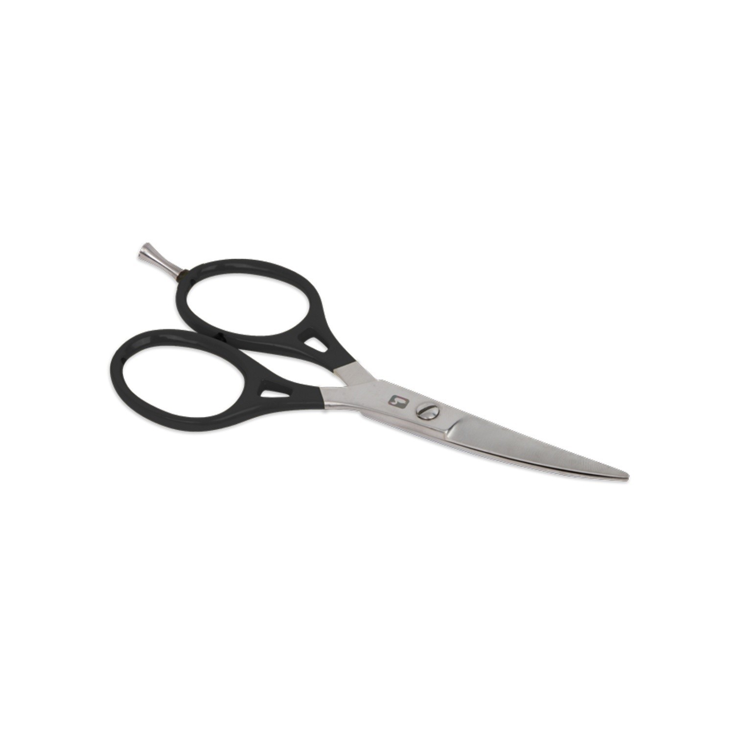 Loon Ergo Prime Curved Shears w/ Precision Peg - Black in the group Tools & Accessories / Pliers & Scissors / Line Cutters & Scissors at Sportfiskeprylar.se (F1958)