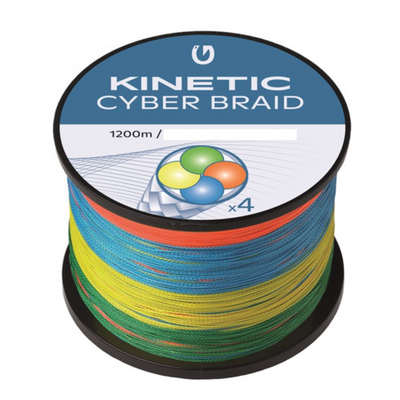 Kinetic 4 Braid 1200m Multi Colour in the group Lines / Braided Lines at Sportfiskeprylar.se (F506-037-100r)