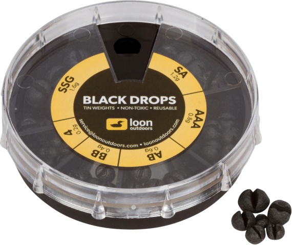Loon Black/Camo Drop 6 Division Black Drop in the group Hooks & Terminal Tackle / Sinkers & Weights / Lead & Split Shots at Sportfiskeprylar.se (F7130)
