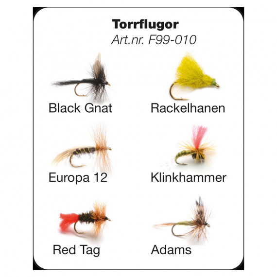 Flugor - Dry flies in the group Lures / Flies at Sportfiskeprylar.se (F99-010)
