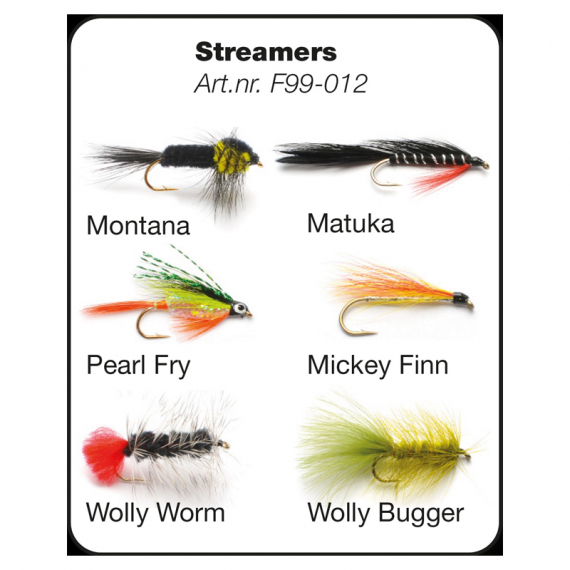 Flugor - Streamers in the group Lures / Flies / Fly Kits at Sportfiskeprylar.se (F99-012)