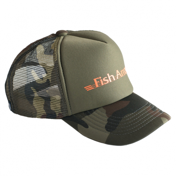 Fish Arrow Mesh Cap Green Camo/Orange logo in the group Clothes & Shoes / Caps & Headwear / Caps / Trucker Caps at Sportfiskeprylar.se (FA-4562178067828)