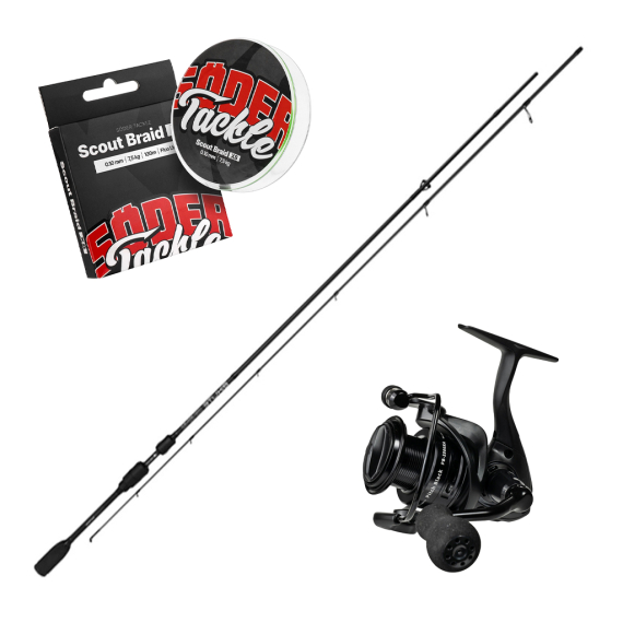 Mikado Bixlite Fast Spin & Pitch Black Combo 7\'3\'\', 4-18g in the group Combos / Spinning Combos / Perch Spinning Set at Sportfiskeprylar.se (FASTSPINPITCHBLACKSET)