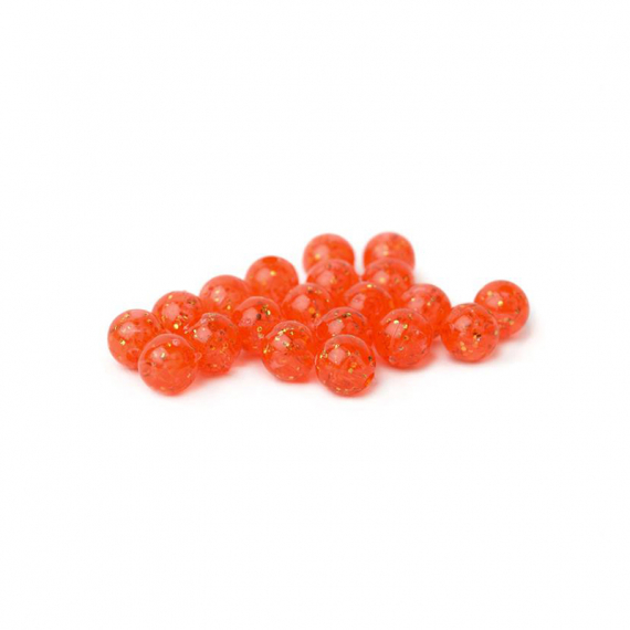 Articulation Beads 6mm - Sparkle Fl. Orange in the group Hooks & Terminal Tackle / Fly Tying / Fly Tying Material / Shanks & Pearls at Sportfiskeprylar.se (FD-AB4033)