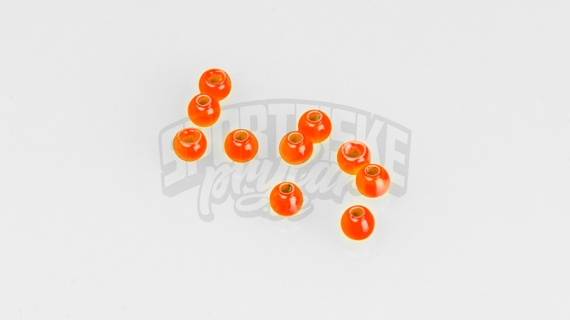 Brass beads 4.0mm - Fluo Orange in the group Hooks & Terminal Tackle / Fly Tying / Fly Tying Material / Cones at Sportfiskeprylar.se (FD-C1203)