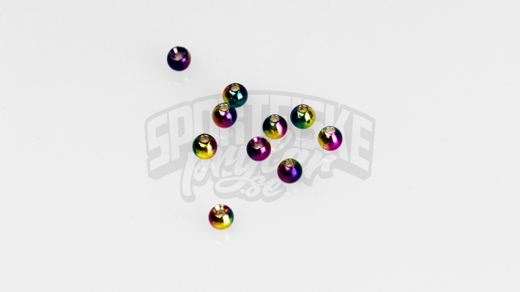 Brass beads 4.0mm - Rainbow in the group Hooks & Terminal Tackle / Fly Tying / Fly Tying Material / Cones at Sportfiskeprylar.se (FD-C1205)