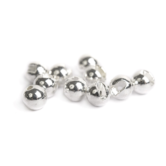Slotted Tungsten Beads 2,5mm - Silver