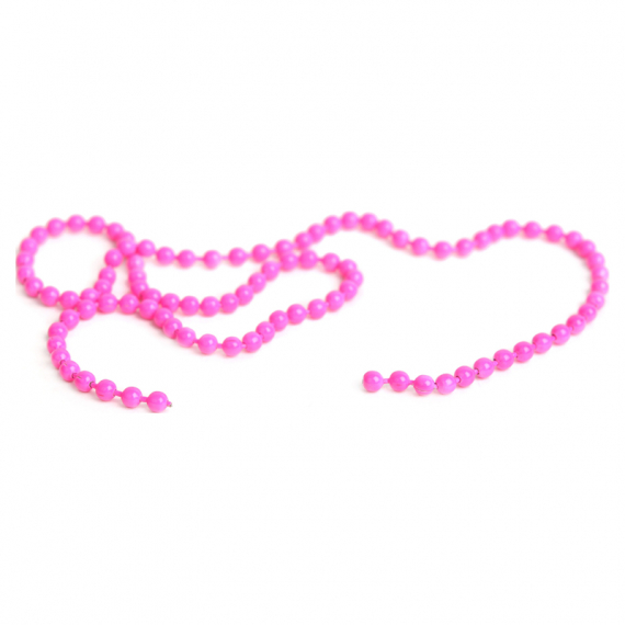 Bead Chain Small 2,5mm - Fluo Pink in the group Hooks & Terminal Tackle / Fly Tying / Fly Tying Material / Cones at Sportfiskeprylar.se (FD-CB1007)