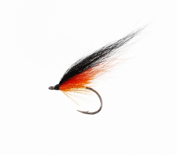 Spinfly Black/Orange in the group Lures / Flies / Salmon Flies at Sportfiskeprylar.se (FL00421r)