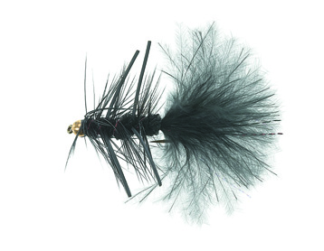 B.H. Rubber Leg Wooly Black Daiichi 1720 #8 in the group Lures / Flies / Streamers at Sportfiskeprylar.se (FL20001)