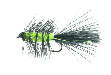 Flash a\' Bugger Fluo Lime Daiichi 2220 #8 in the group Lures / Flies / Streamers at Sportfiskeprylar.se (FL20014)