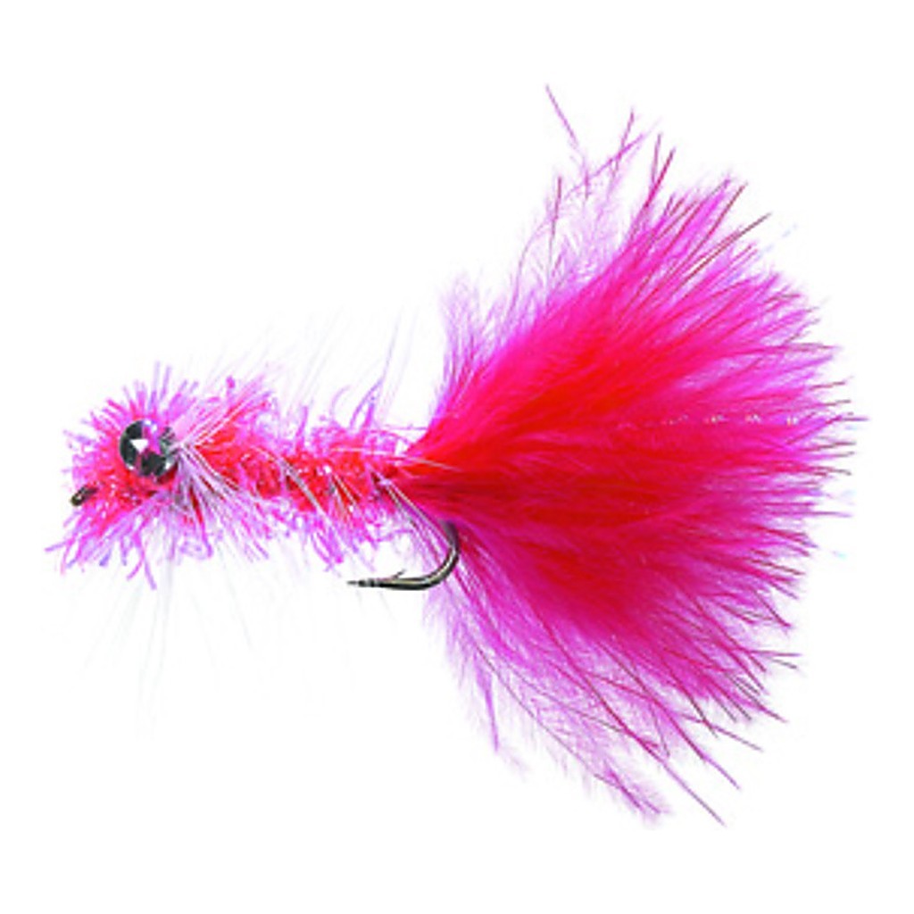 Krystal Bugger Fluo Red Daiichi 1720 #8 in the group Lures / Flies / Streamers at Sportfiskeprylar.se (FL21009)
