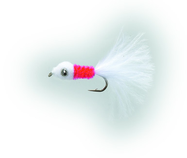 Poppy Nobbler White/Red Daiichi 1710 #8 in the group Lures / Flies / Streamers at Sportfiskeprylar.se (FL22004)