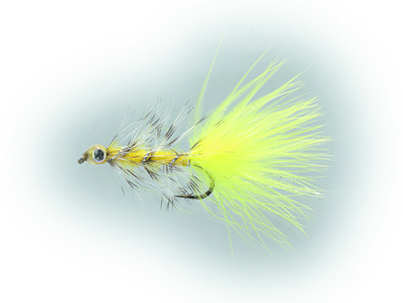 Swim Bugger Fluo Yellow Daiichi 1720 #8 in the group Lures / Flies / Streamers at Sportfiskeprylar.se (FL22024)