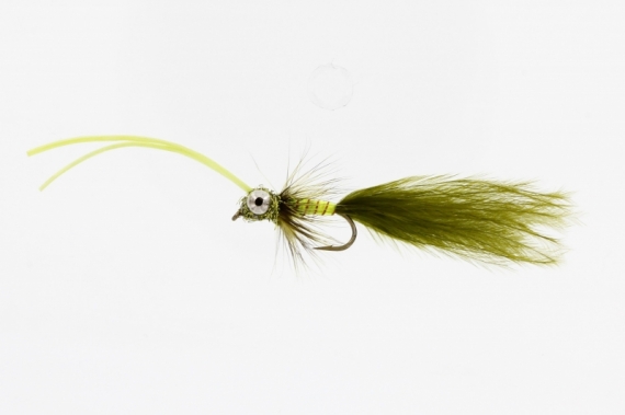 Small Dredger Rubberlegs Olive/Chartreuse in the group Lures / Flies / Streamers at Sportfiskeprylar.se (FL22042)