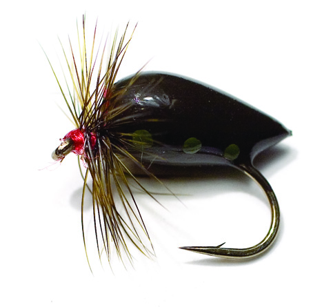 Fjell Puppan Olive Daiichi 1310 #12 in the group Lures / Flies / Dry Flies at Sportfiskeprylar.se (FL44026)