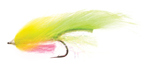 Zonker Minnow Chartreuse Daiichi 2421 #6 in the group Lures / Flies / Streamers at Sportfiskeprylar.se (FL54028)