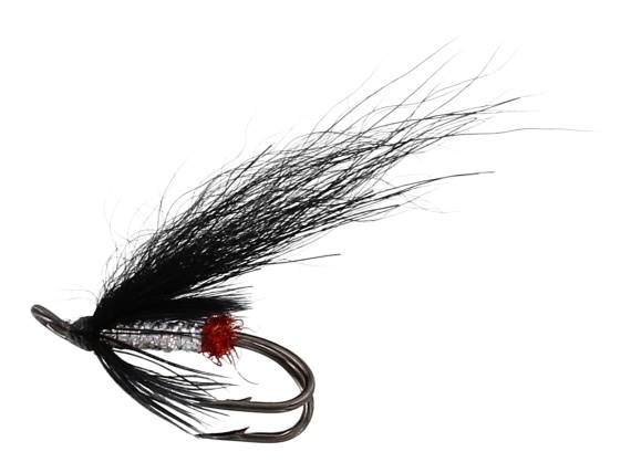 Black n Silver VMC 8909 #8 Double in the group Lures / Flies / Salmon Flies at Sportfiskeprylar.se (FL97215)
