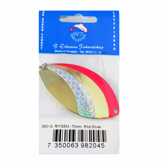 G. Eriksson Ritsem 16gr 70mm in the group Lures / Ice Jigging Lures / Ice Fishing Spoons at Sportfiskeprylar.se (GE19r)