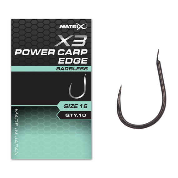 Matrix X3 Power Carp Edge Barbless in the group Hooks & Terminal Tackle / Hooks / Single Hooks at Sportfiskeprylar.se (GHK174r)