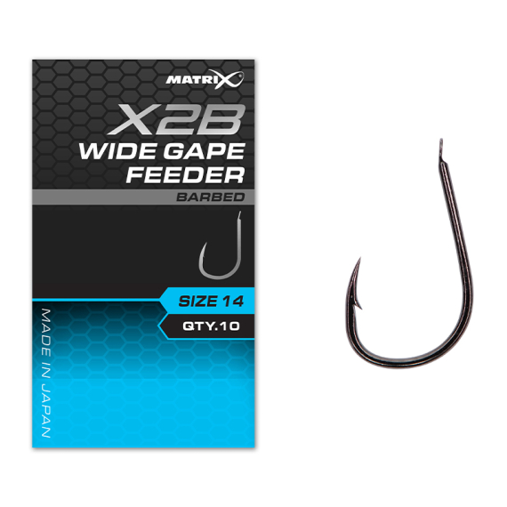 Matrix X2B Wide Gape Feeder Barbed in the group Hooks & Terminal Tackle / Hooks / Single Hooks at Sportfiskeprylar.se (GHK204r)