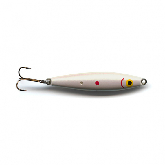 Gladsax Wobbler Classic - White with green pearl varnished in the group Lures / Sea Trout Lures & Coastal Wobblers / Coastal Wobblers at Sportfiskeprylar.se (GL-106-20)