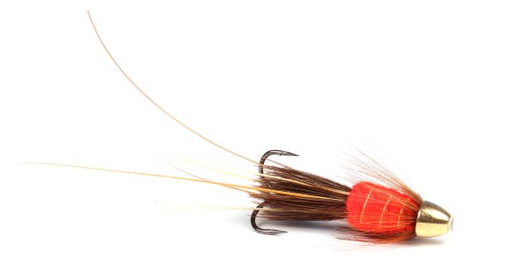 Frances Cone Brass Red in the group Lures / Flies / Tube Flies at Sportfiskeprylar.se (GL49605r)