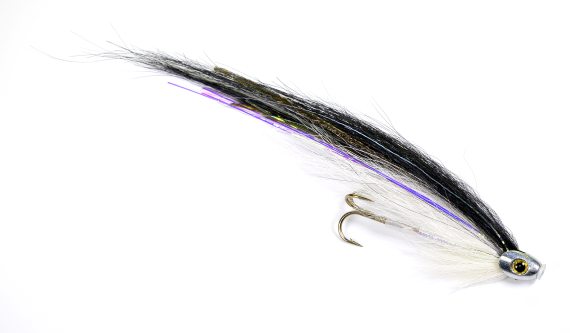 Scullray - Black & White in the group Lures / Flies / Tube Flies at Sportfiskeprylar.se (GL49637r)