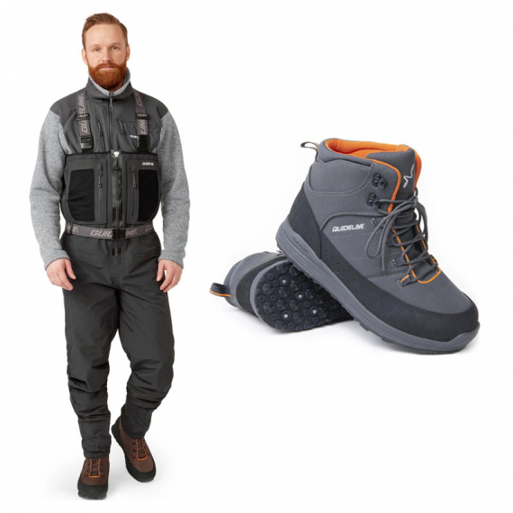 Guideline Laxa 2.0 ZIP Wader Combo Rubber in the group Clothes & Shoes / Waders & Wading Equipment / Wading Kits at Sportfiskeprylar.se (GLLAXA20ZIPGUMMI)