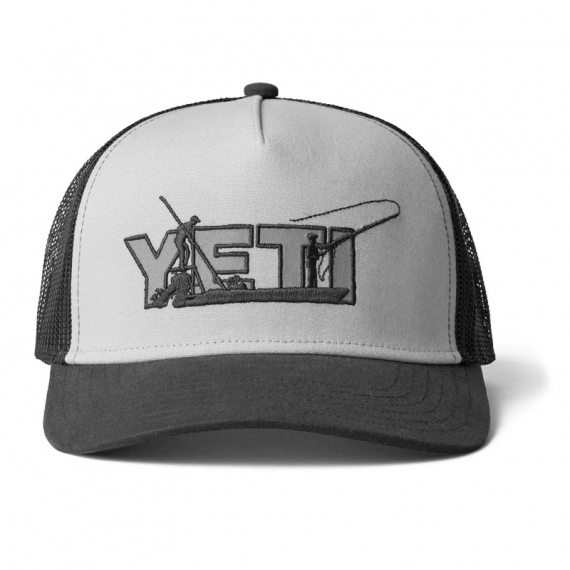 Yeti Skiff Hat Gray/Black in the group Clothes & Shoes / Caps & Headwear / Caps / Trucker Caps at Sportfiskeprylar.se (H010B)