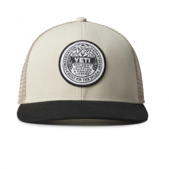 Yeti Trapping License Trucker Sharptail Taupe/Black in the group Clothes & Shoes / Caps & Headwear / Caps / Trucker Caps at Sportfiskeprylar.se (H010T)