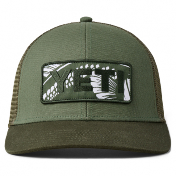 Yeti Bass Badge Mid Pro Trucker Olive in the group Clothes & Shoes / Caps & Headwear / Caps / Trucker Caps at Sportfiskeprylar.se (H018O)