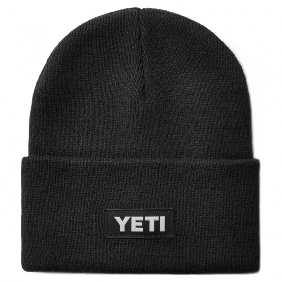 Yeti Logo Badge Knitted Black in the group Clothes & Shoes / Caps & Headwear / Beanies & Hats at Sportfiskeprylar.se (H024B)