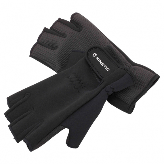 Kinetic Neoprene Half Finger Glove Black in the group Clothes & Shoes / Clothing / Gloves at Sportfiskeprylar.se (H113-007r)