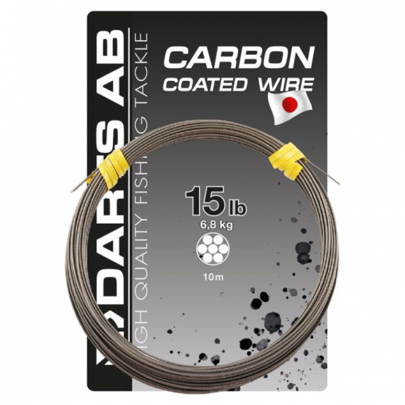 CARBON COATED WIRE-20lb in the group Hooks & Terminal Tackle / Leaders & Leader Materials / Leader Materials / Wire at Sportfiskeprylar.se (H511-20)