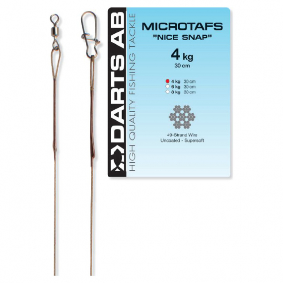 MICROTAFS/SP-30cm 8kg in the group Hooks & Terminal Tackle / Leaders & Leader Materials at Sportfiskeprylar.se (H7002-08)