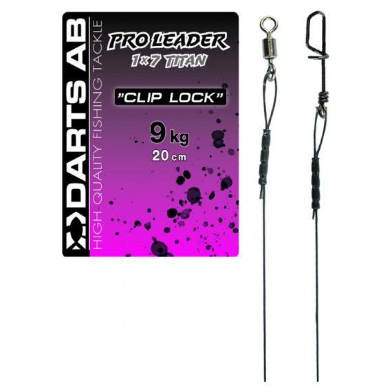 Tafs Cliplock Titan 20cm 7-Strand Titan 9kg in the group Hooks & Terminal Tackle / Leaders & Leader Materials at Sportfiskeprylar.se (H7008-3209)